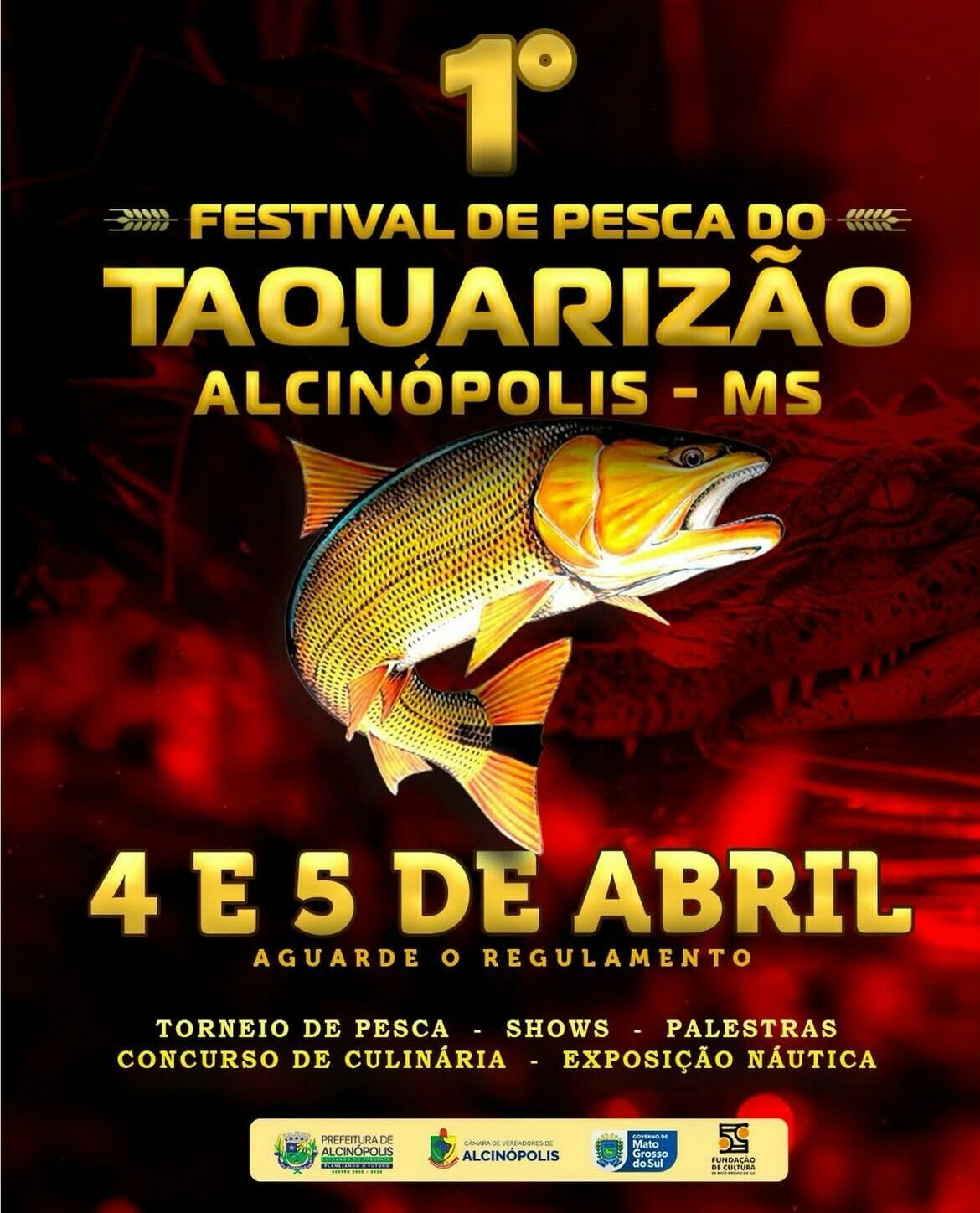 Imagem de compartilhamento para o artigo Anote na agenda: Alcinópolis sediará o 1º Festival de Pesca do Taquarizão em abril da MS Todo dia